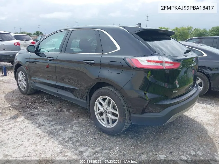 2023 Ford Edge Sel VIN: 2FMPK4J99PBA18417 Lot: 39935373