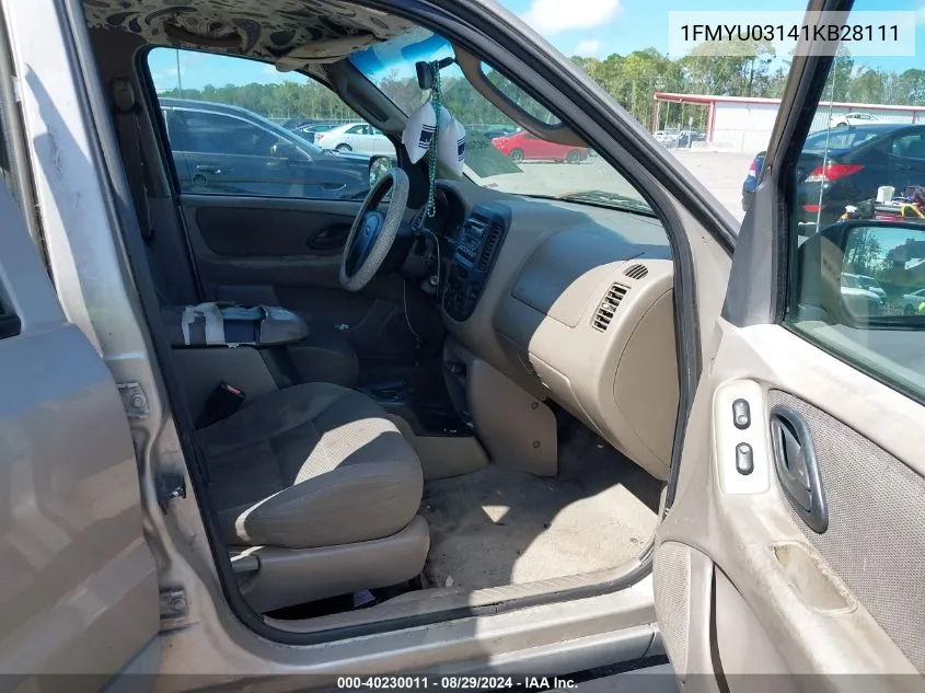 1FMYU03141KB28111 2001 Ford Escape Xlt