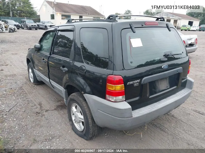 1FMYU03131KE84033 2001 Ford Escape Xlt