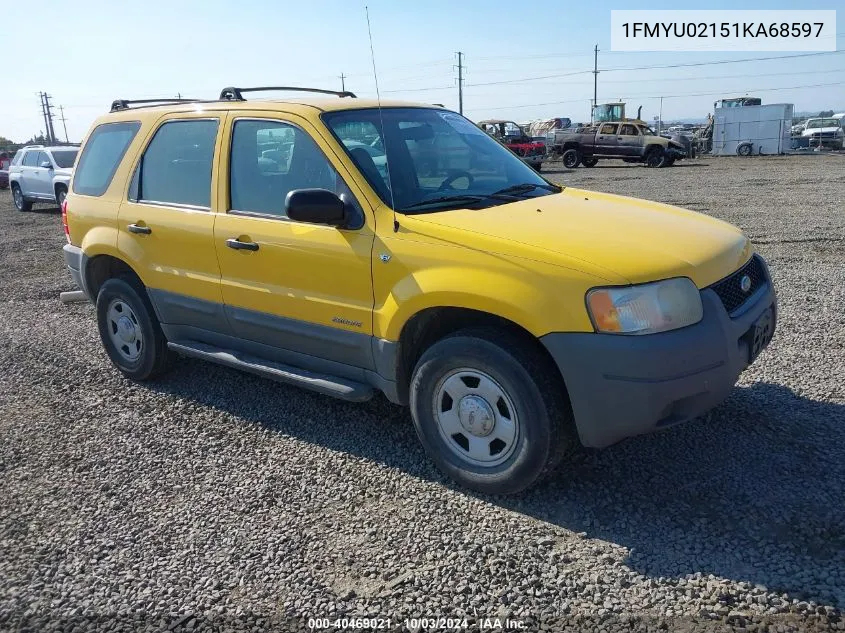 1FMYU02151KA68597 2001 Ford Escape Xls