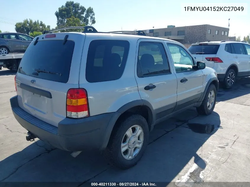 1FMYU04152KC27049 2002 Ford Escape Xlt