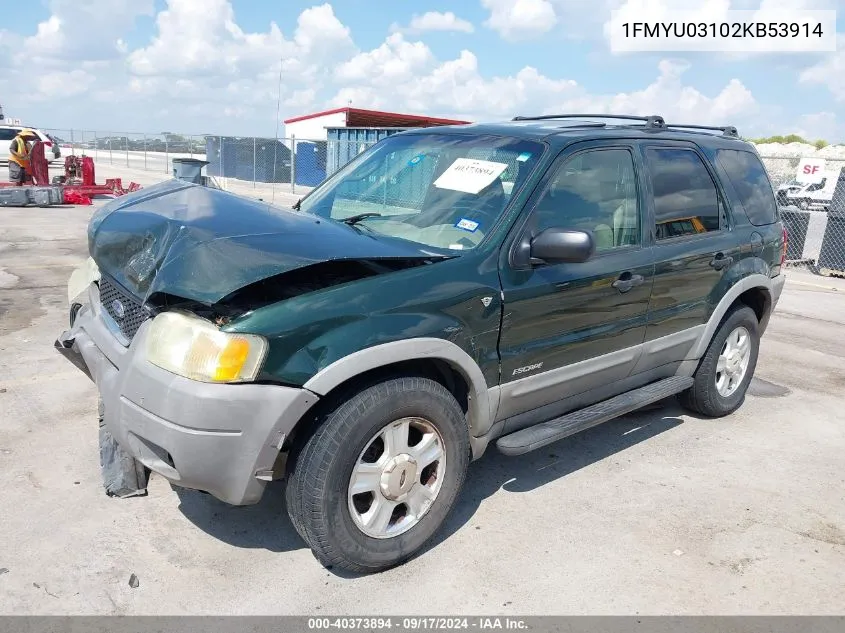 1FMYU03102KB53914 2002 Ford Escape Xlt