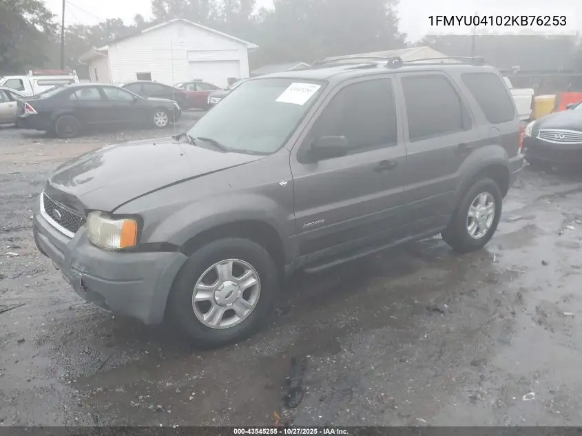 1FMYU04102KB76253 2002 Ford Escape Xlt
