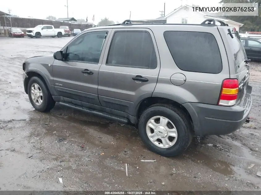 1FMYU04102KB76253 2002 Ford Escape Xlt