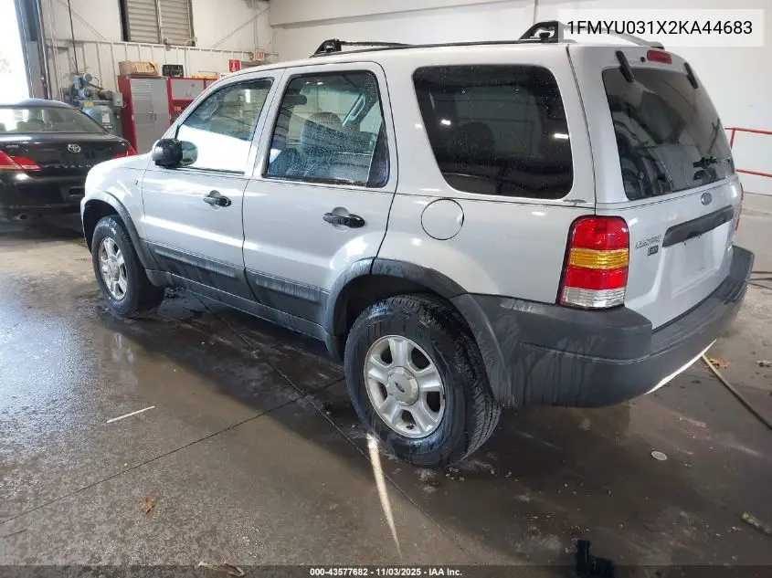 1FMYU031X2KA44683 2002 Ford Escape Xlt