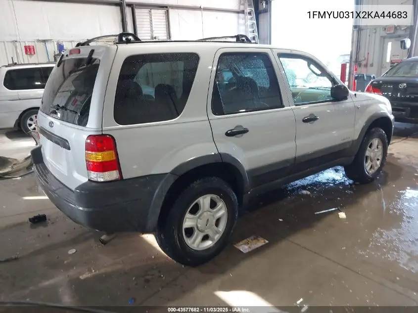 1FMYU031X2KA44683 2002 Ford Escape Xlt