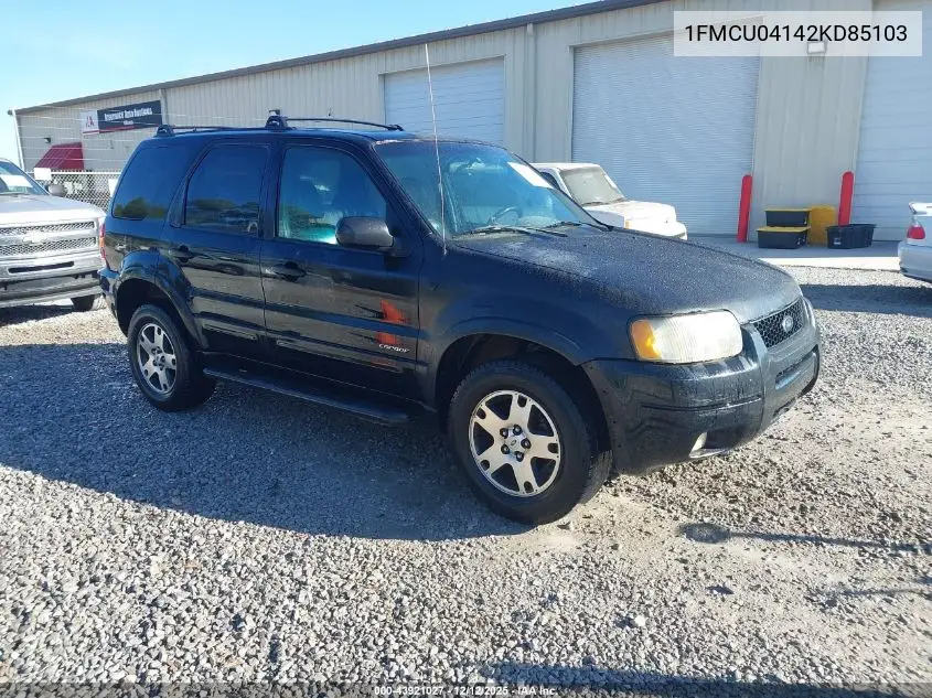 1FMCU04142KD85103 2002 Ford Escape Xlt