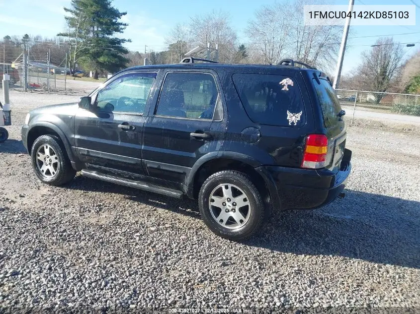 1FMCU04142KD85103 2002 Ford Escape Xlt