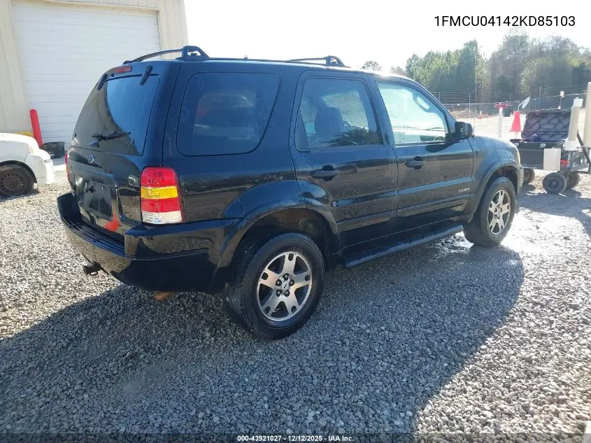 1FMCU04142KD85103 2002 Ford Escape Xlt