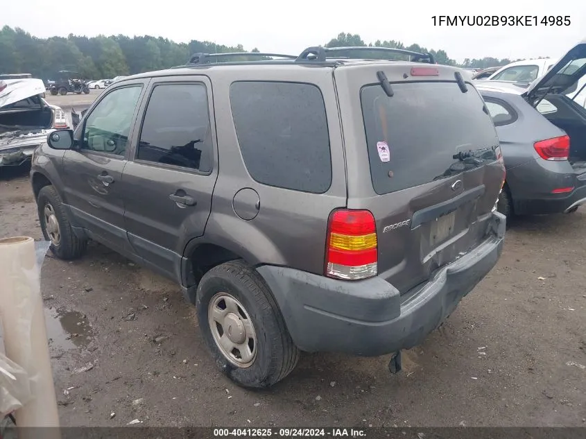 1FMYU02B93KE14985 2003 Ford Escape Xls