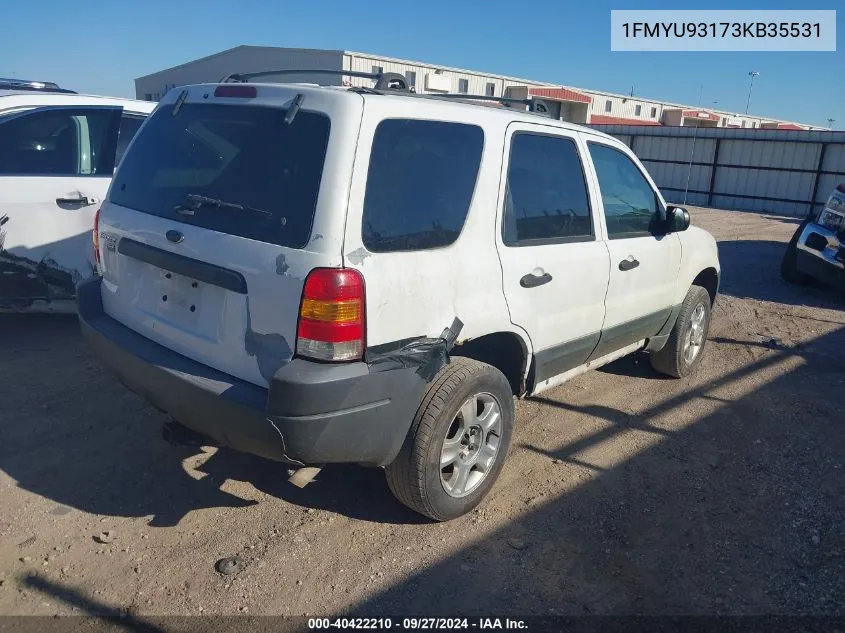 1FMYU93173KB35531 2003 Ford Escape Xlt