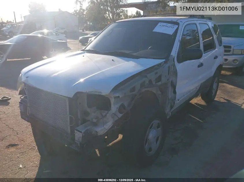 1FMYU02113KD01006 2003 Ford Escape Xls