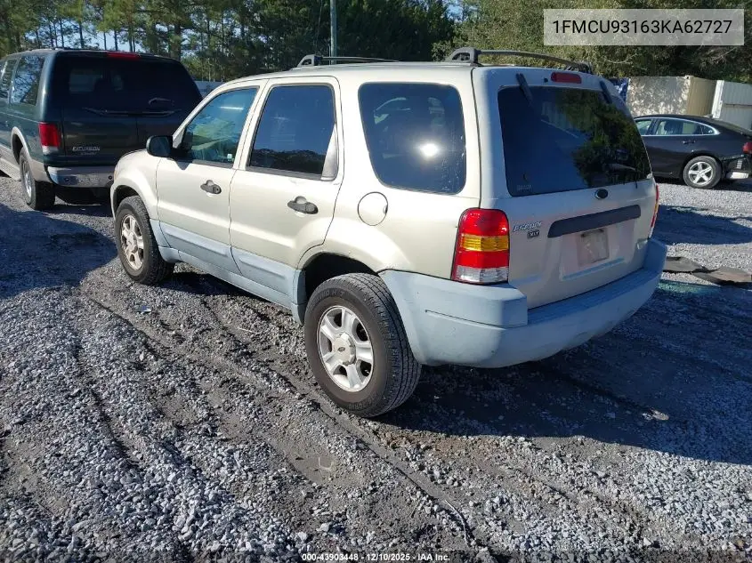 1FMCU93163KA62727 2003 Ford Escape Xlt