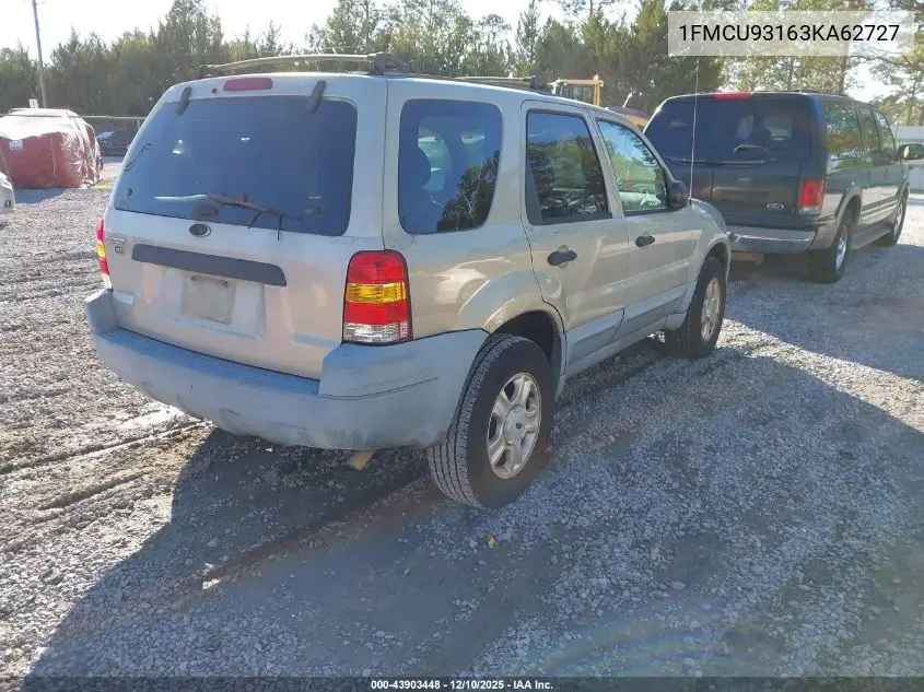 1FMCU93163KA62727 2003 Ford Escape Xlt