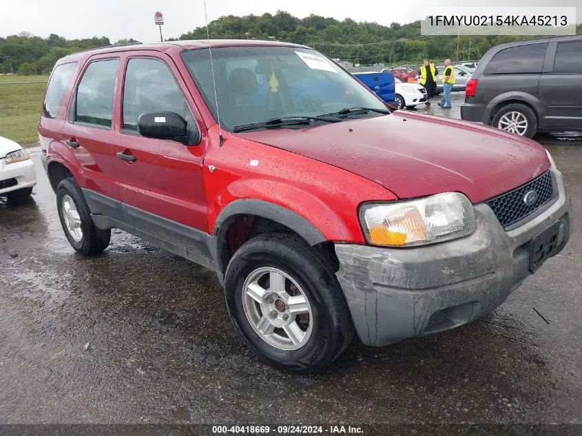 1FMYU02154KA45213 2004 Ford Escape Xls