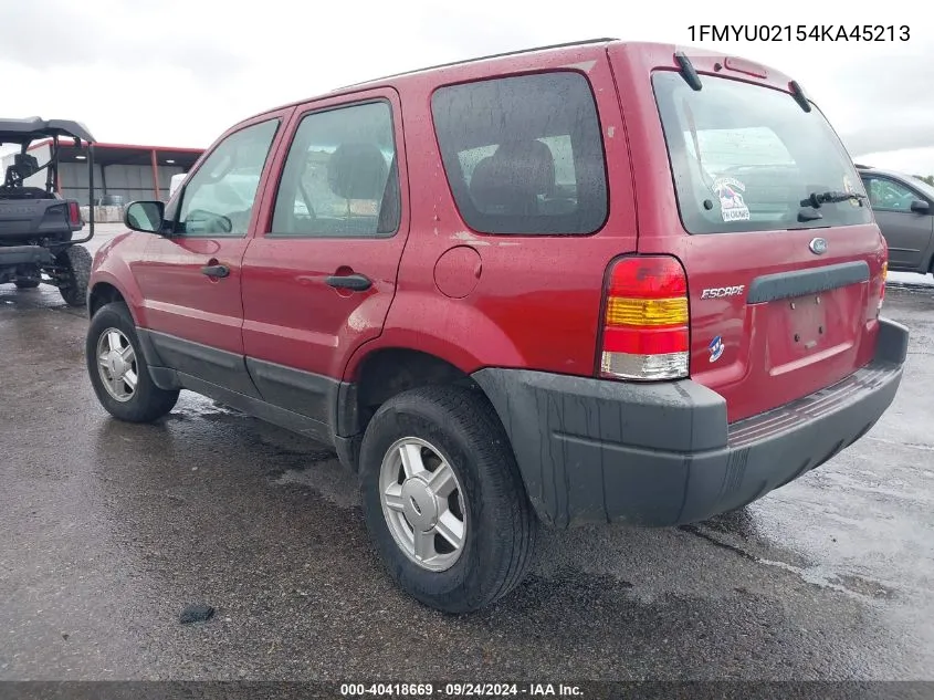 1FMYU02154KA45213 2004 Ford Escape Xls