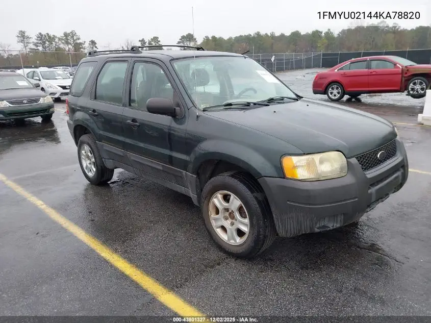 1FMYU02144KA78820 2004 Ford Escape Xls