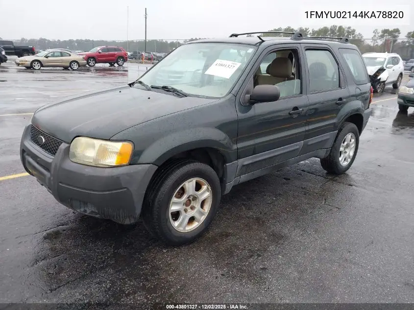 1FMYU02144KA78820 2004 Ford Escape Xls