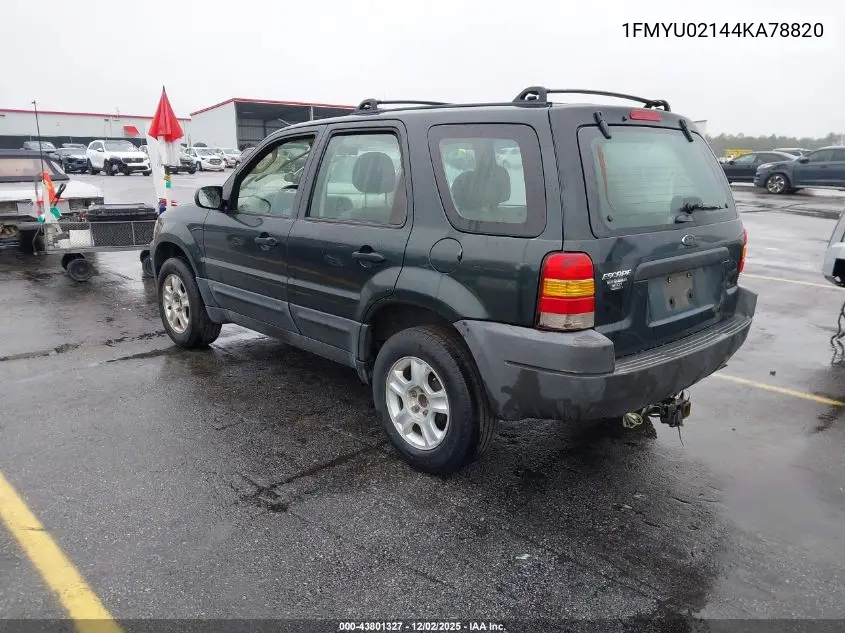 1FMYU02144KA78820 2004 Ford Escape Xls