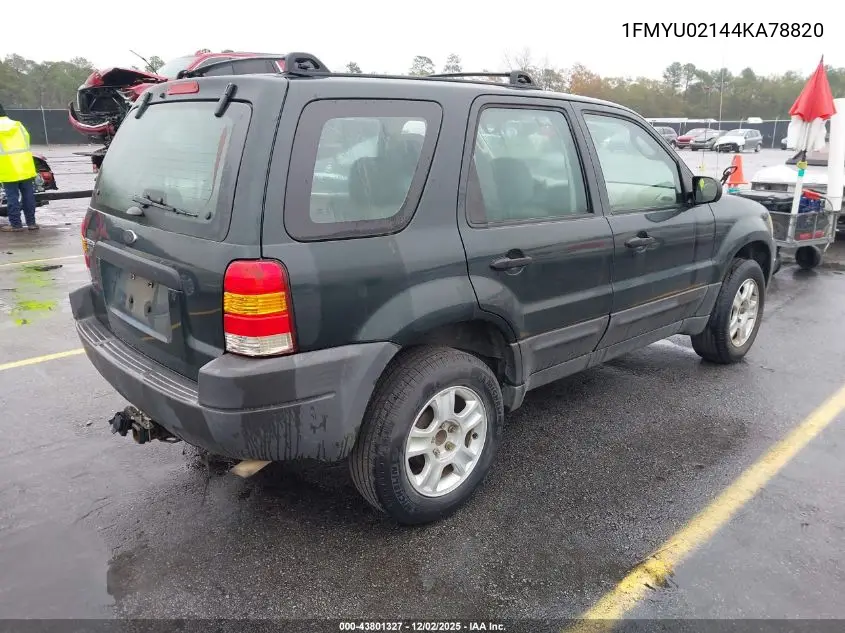 1FMYU02144KA78820 2004 Ford Escape Xls