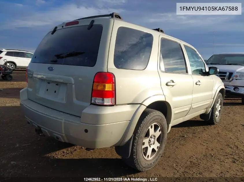 1FMYU94105KA67588 2005 Ford Escape Limited