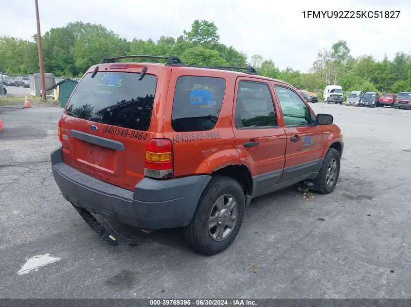 1FMYU92Z25KC51827 2005 Ford Escape Xls