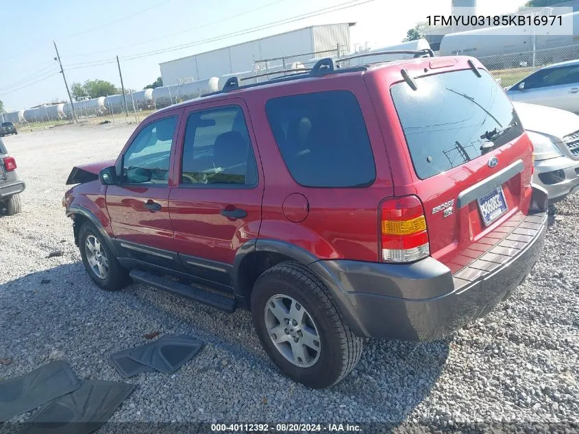 1FMYU03185KB16971 2005 Ford Escape Xlt