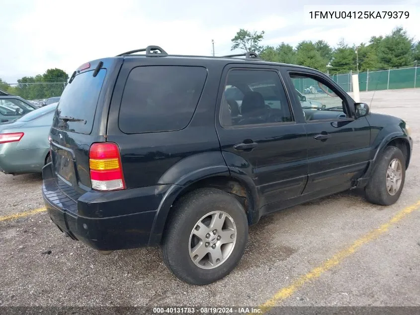 1FMYU04125KA79379 2005 Ford Escape Limited