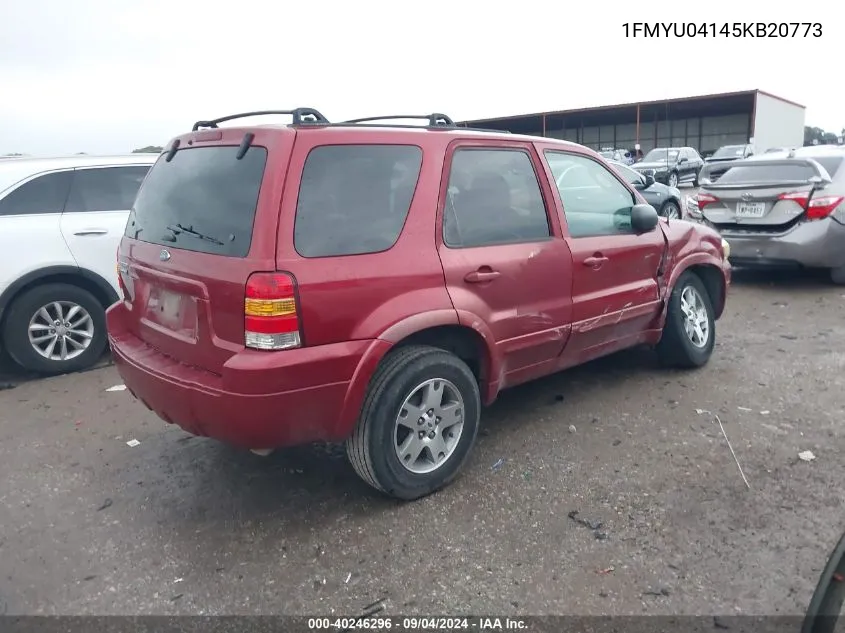 1FMYU04145KB20773 2005 Ford Escape Limited