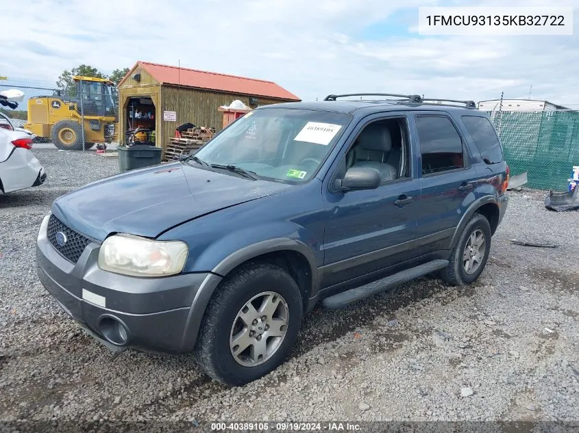 1FMCU93135KB32722 2005 Ford Escape Xlt