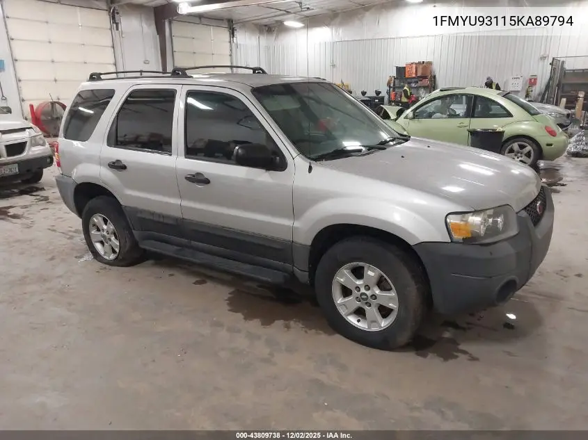 1FMYU93115KA89794 2005 Ford Escape Xlt