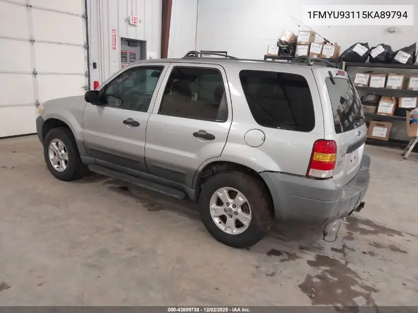 1FMYU93115KA89794 2005 Ford Escape Xlt