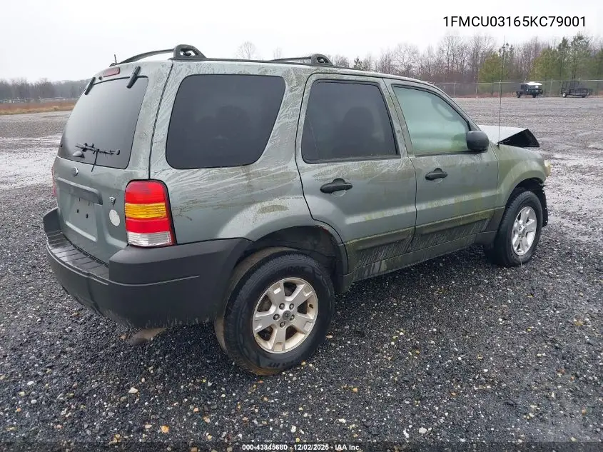 1FMCU03165KC79001 2005 Ford Escape Xlt