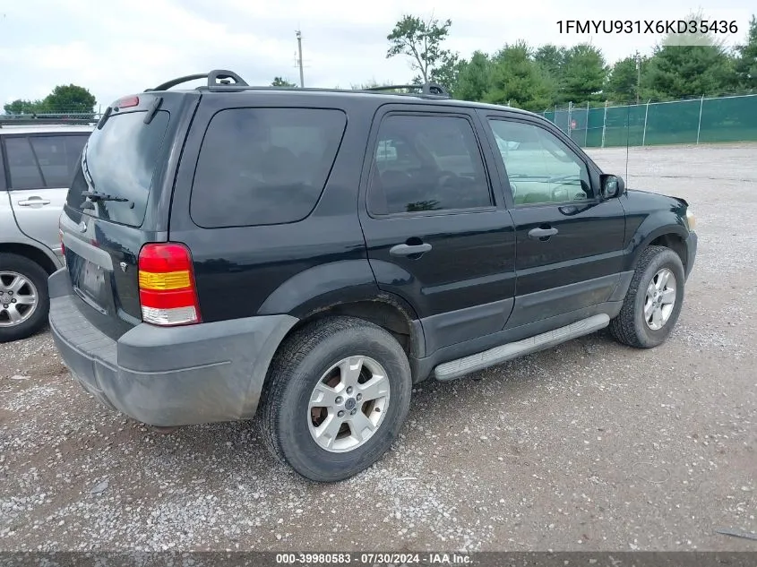 1FMYU931X6KD35436 2006 Ford Escape Xlt/Xlt Sport