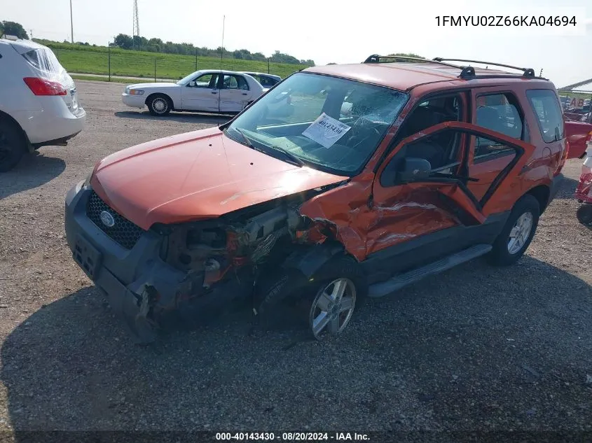 1FMYU02Z66KA04694 2006 Ford Escape Xls