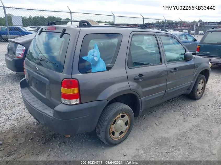 1FMYU02Z66KB33440 2006 Ford Escape Xls/Xls Manual