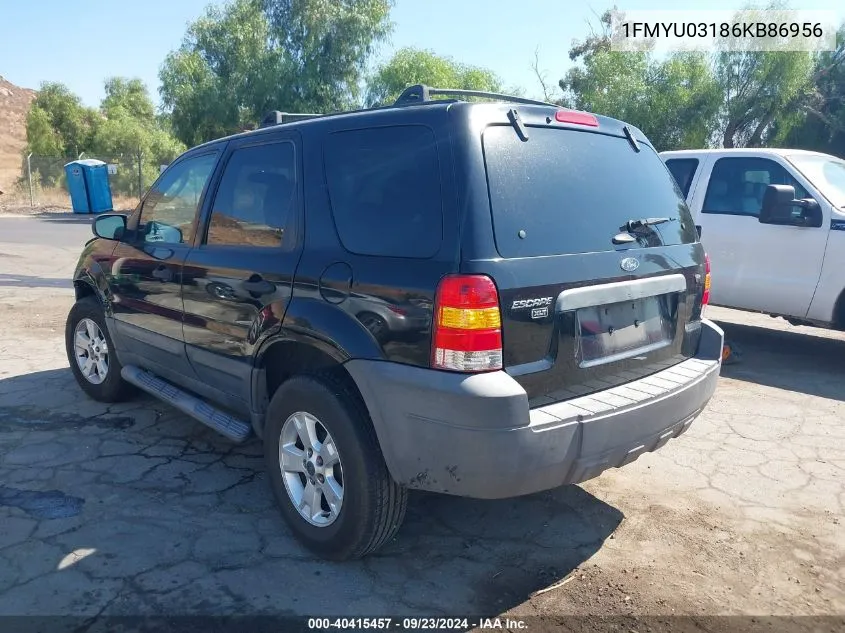 1FMYU03186KB86956 2006 Ford Escape Xlt/Xlt Sport