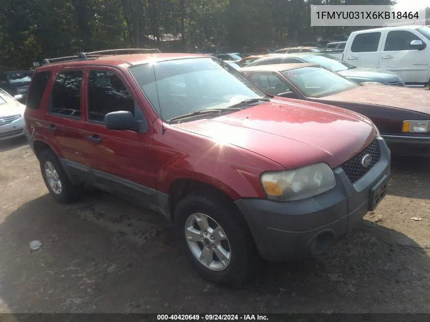 1FMYU031X6KB18464 2006 Ford Escape Xlt/Xlt Sport