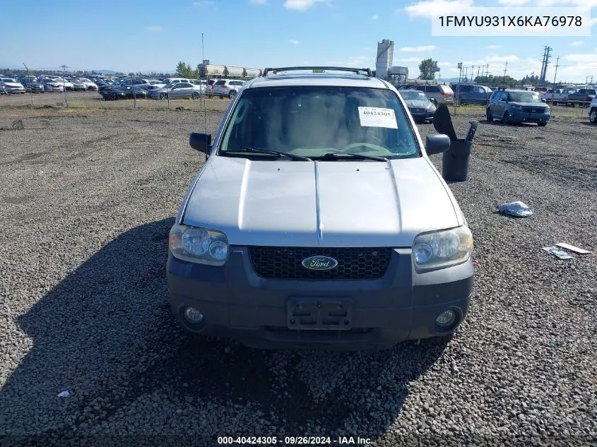 1FMYU931X6KA76978 2006 Ford Escape Xlt/Xlt Sport