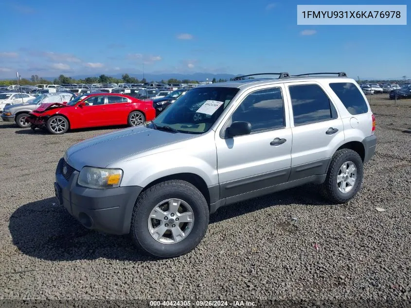 1FMYU931X6KA76978 2006 Ford Escape Xlt/Xlt Sport