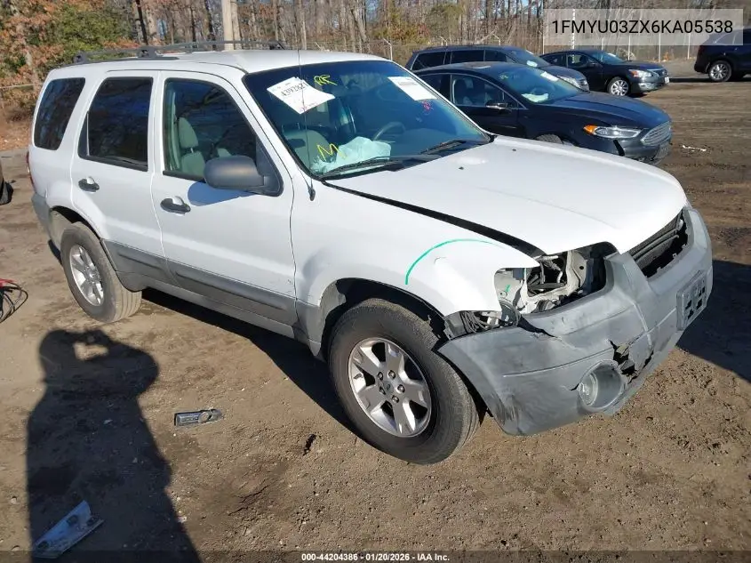 1FMYU03ZX6KA05538 2006 Ford Escape Xlt