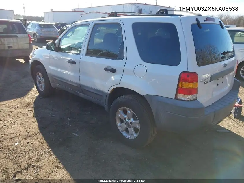 1FMYU03ZX6KA05538 2006 Ford Escape Xlt