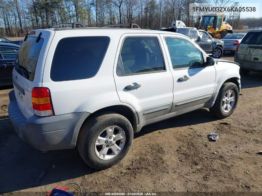 1FMYU03ZX6KA05538 2006 Ford Escape Xlt