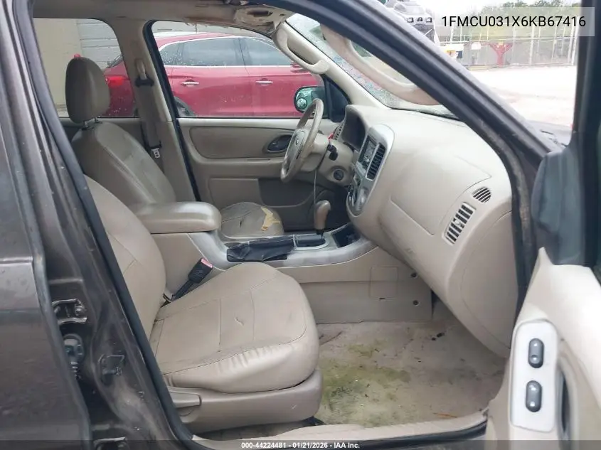1FMCU031X6KB67416 2006 Ford Escape Xlt/Xlt Sport