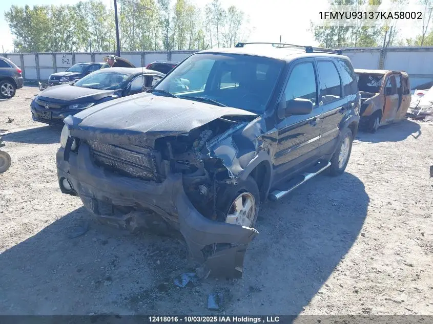1FMYU93137KA58002 2007 Ford Escape Xlt