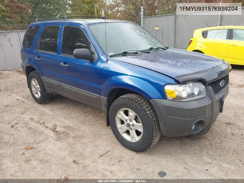 1FMYU93157KB59204 2007 Ford Escape Xlt/Xlt Sport