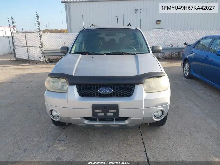 1FMYU49H67KA42027 2007 Ford Escape Hybrid