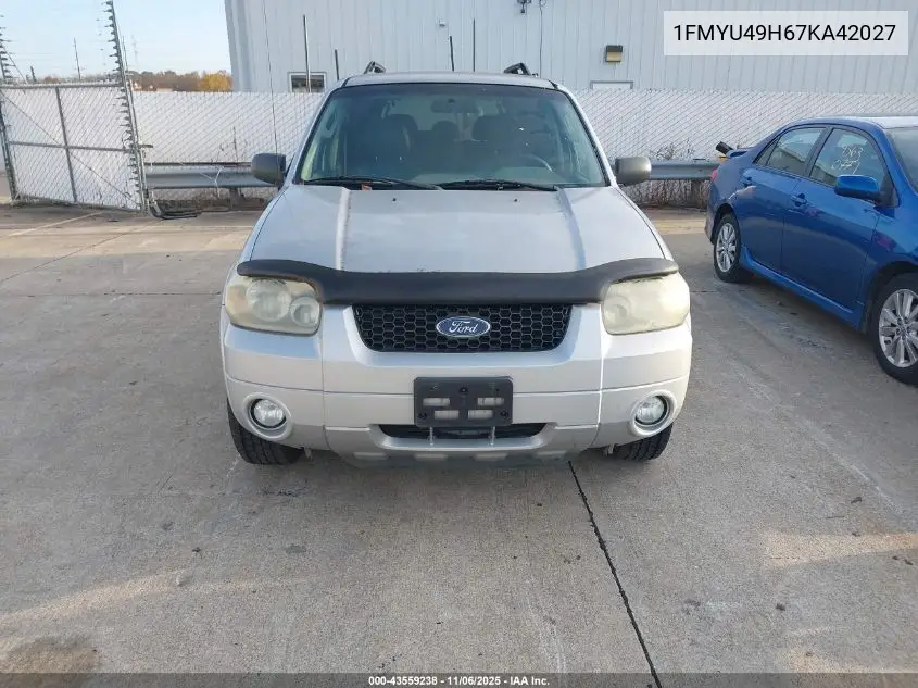 1FMYU49H67KA42027 2007 Ford Escape Hybrid