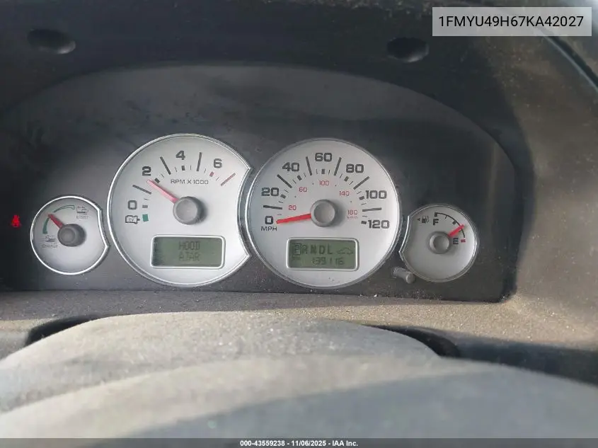 1FMYU49H67KA42027 2007 Ford Escape Hybrid