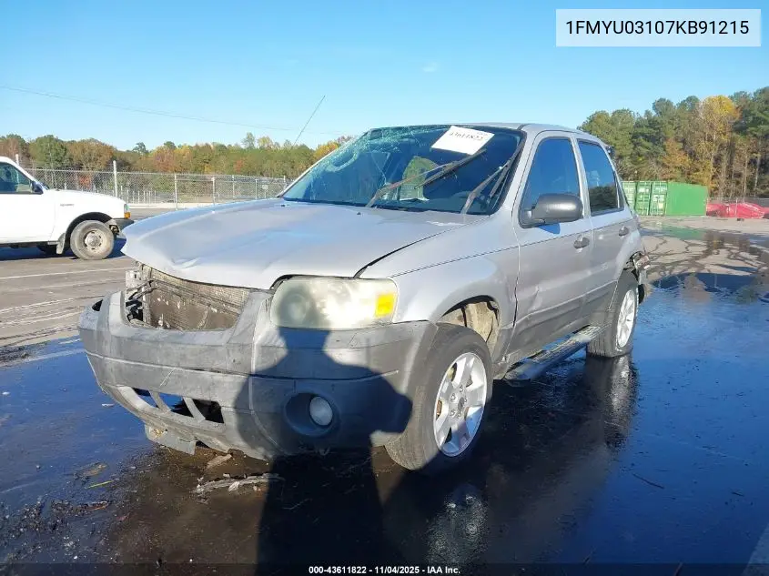 1FMYU03107KB91215 2007 Ford Escape Xlt/Xlt Sport